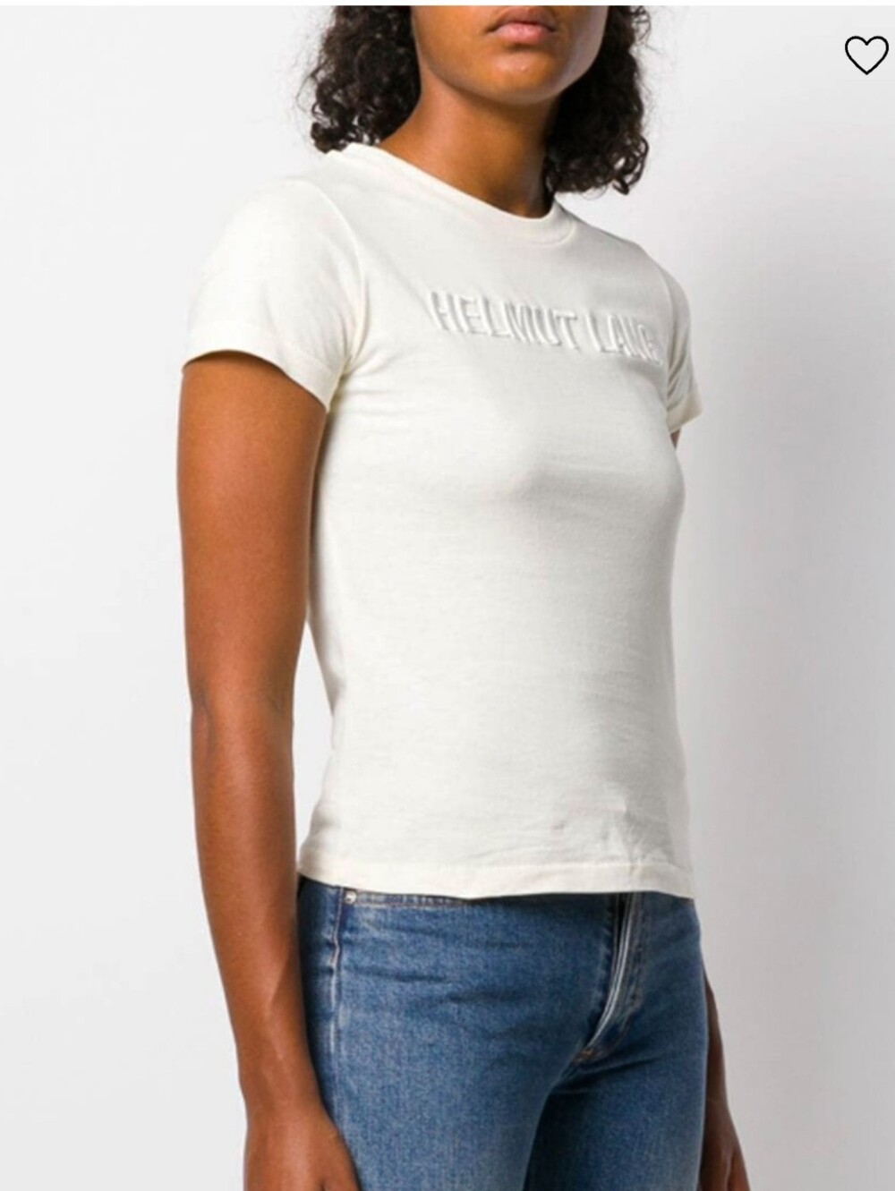 Helmut Lang logo-embroidered cotton t-shirt